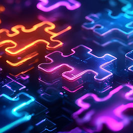 Interconnected puzzle pieces representing the integration between Microsoft Power Platform and Oracle NetSuite